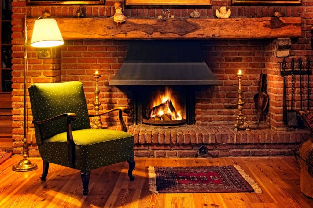 Brick Fireplace Austin