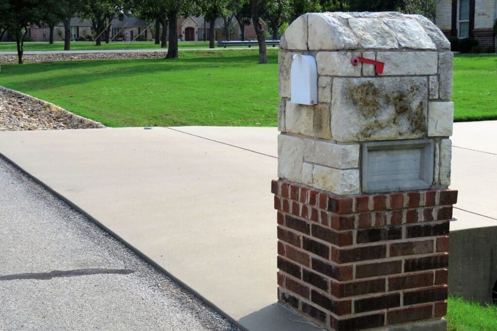 Brick Mailboxes Austin